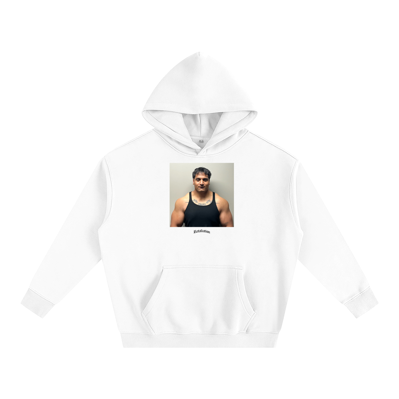 Shan Mugshot Hoodie | White