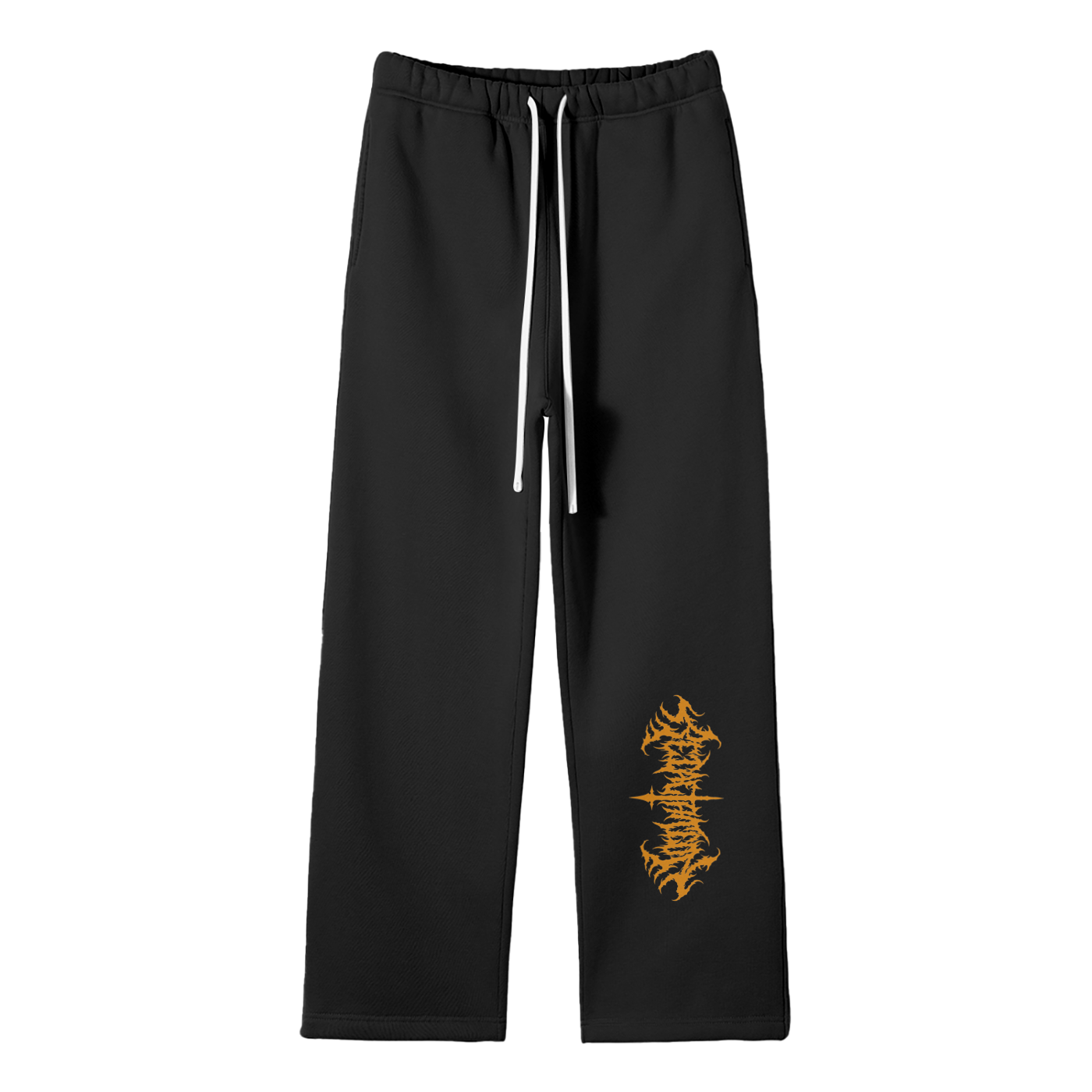 Incision Open Sweats | Black & Orange