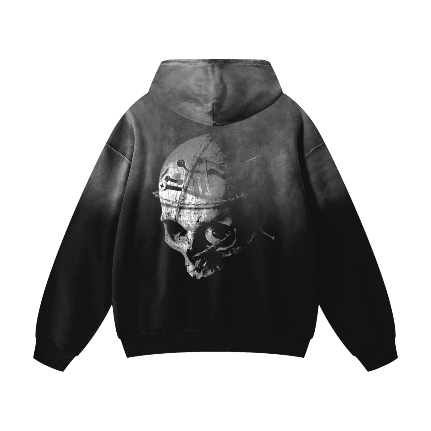 Barbed Skull Hoodie | Black