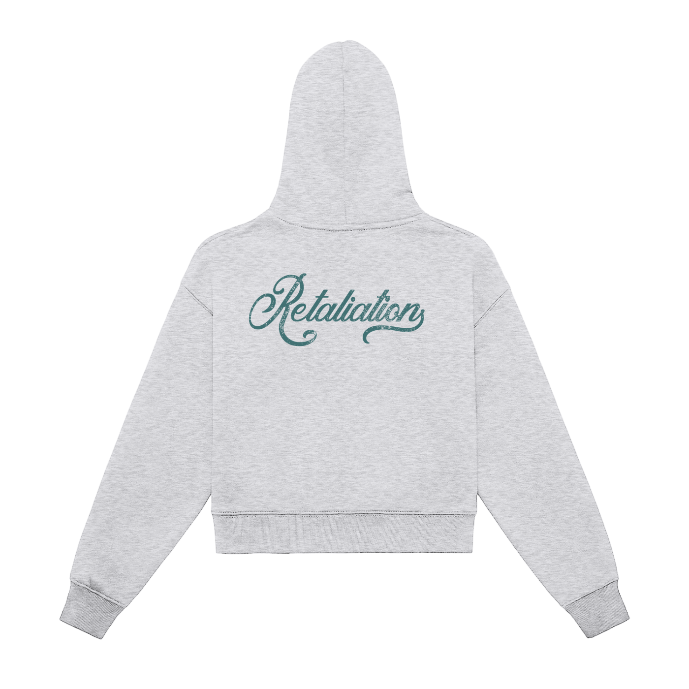 Signature Cropped Hoodie | Grey
