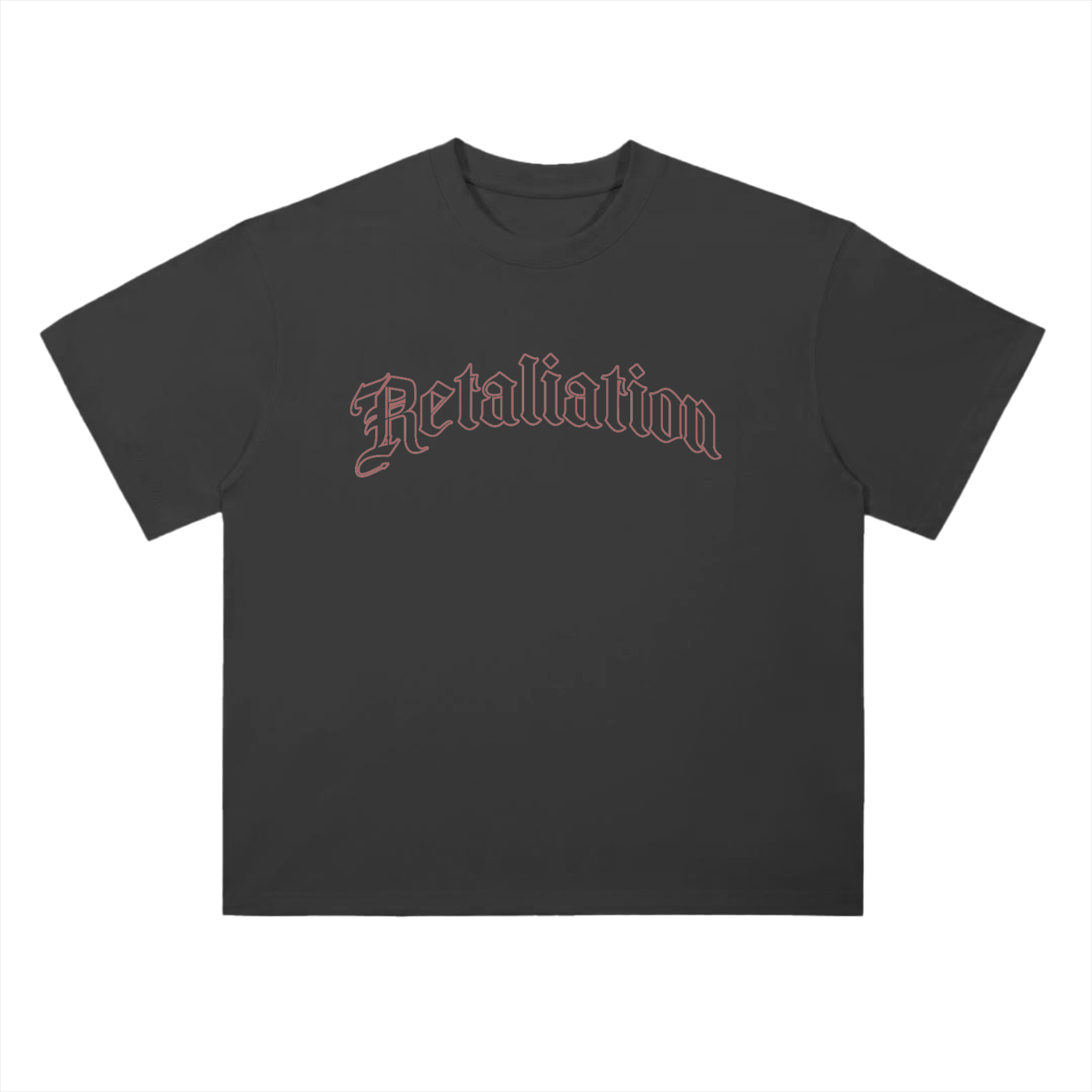 Engraved Tee | Black & Red – retaliation project Engraved Tee | Black & Red – retaliation project