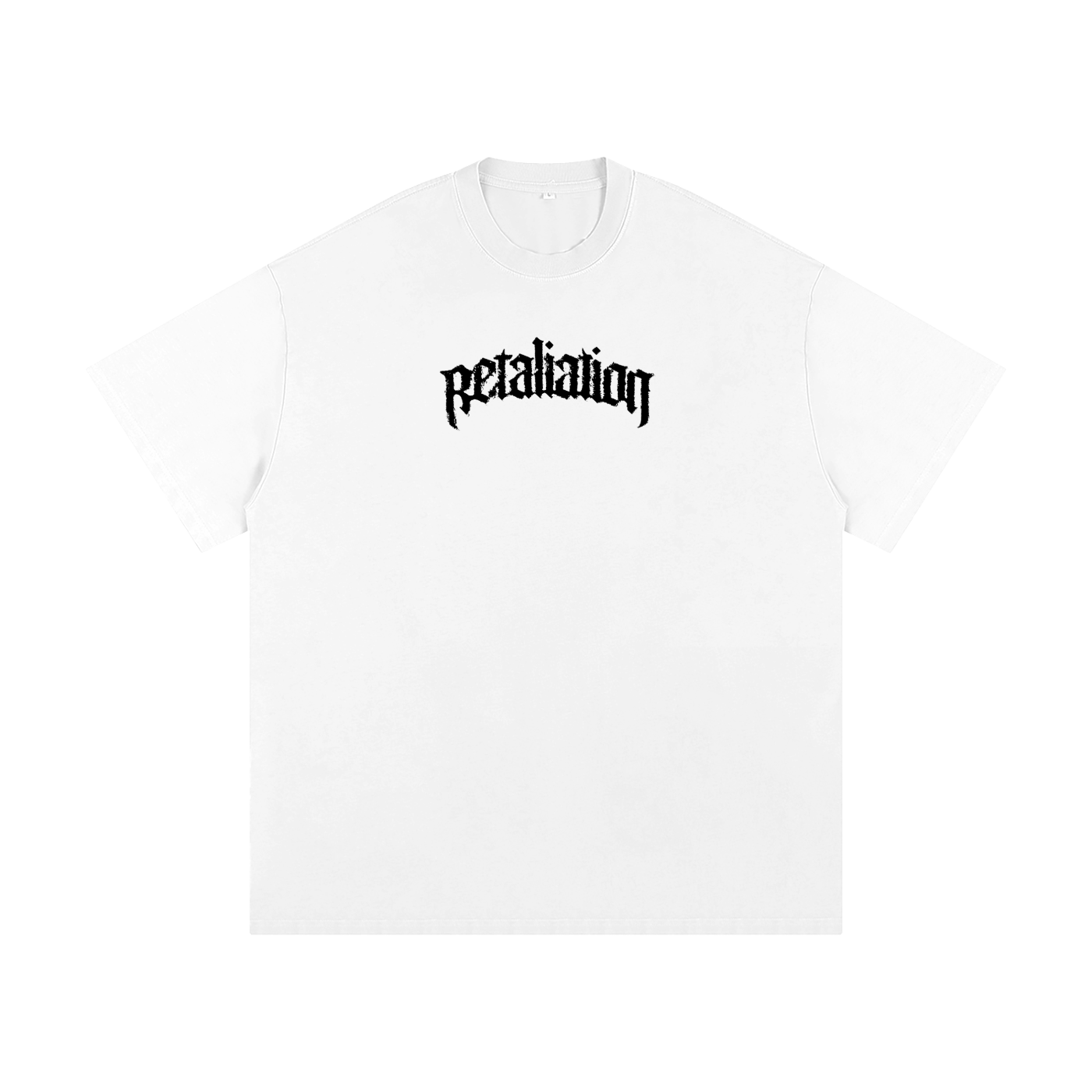 Distorted Tee | White & Black