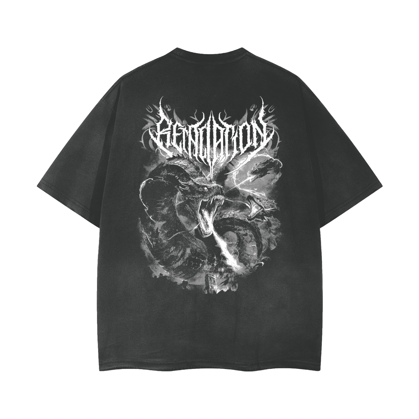 Hazard Tee | Black & White