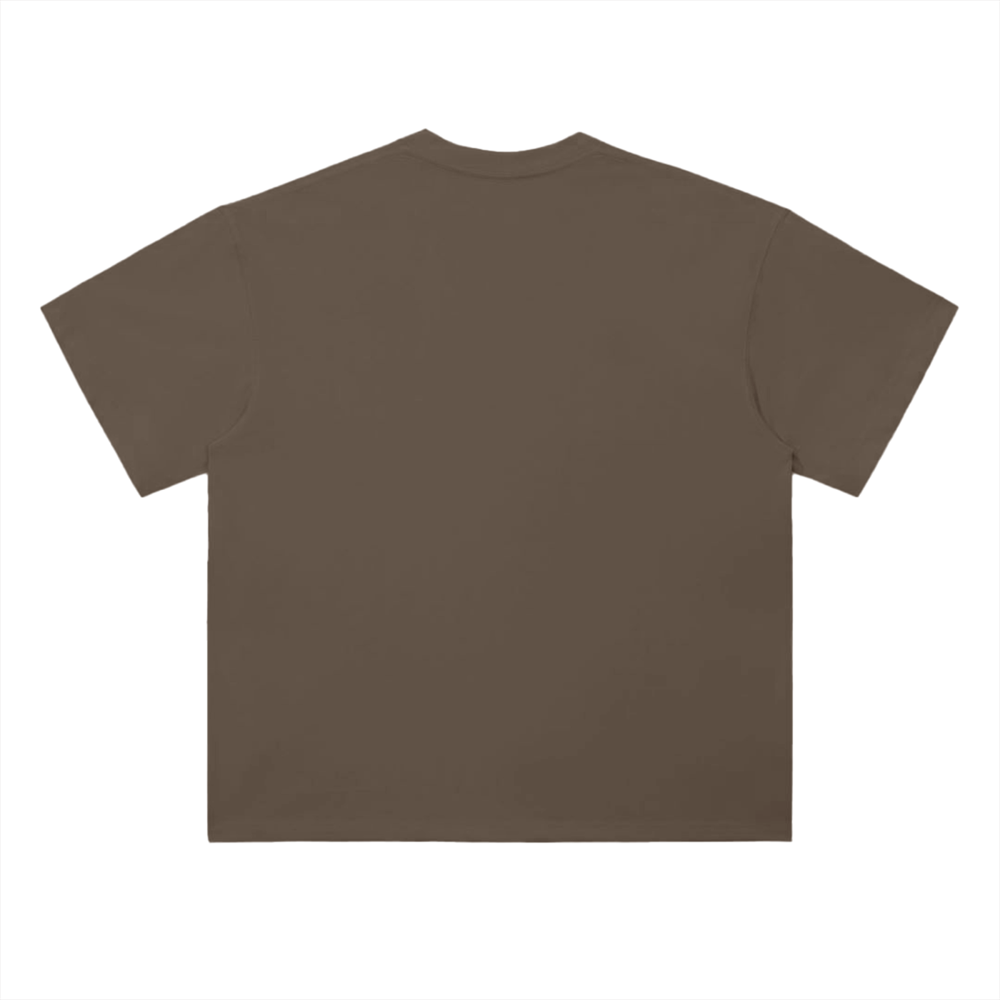 Engraved Tee | Brown & White