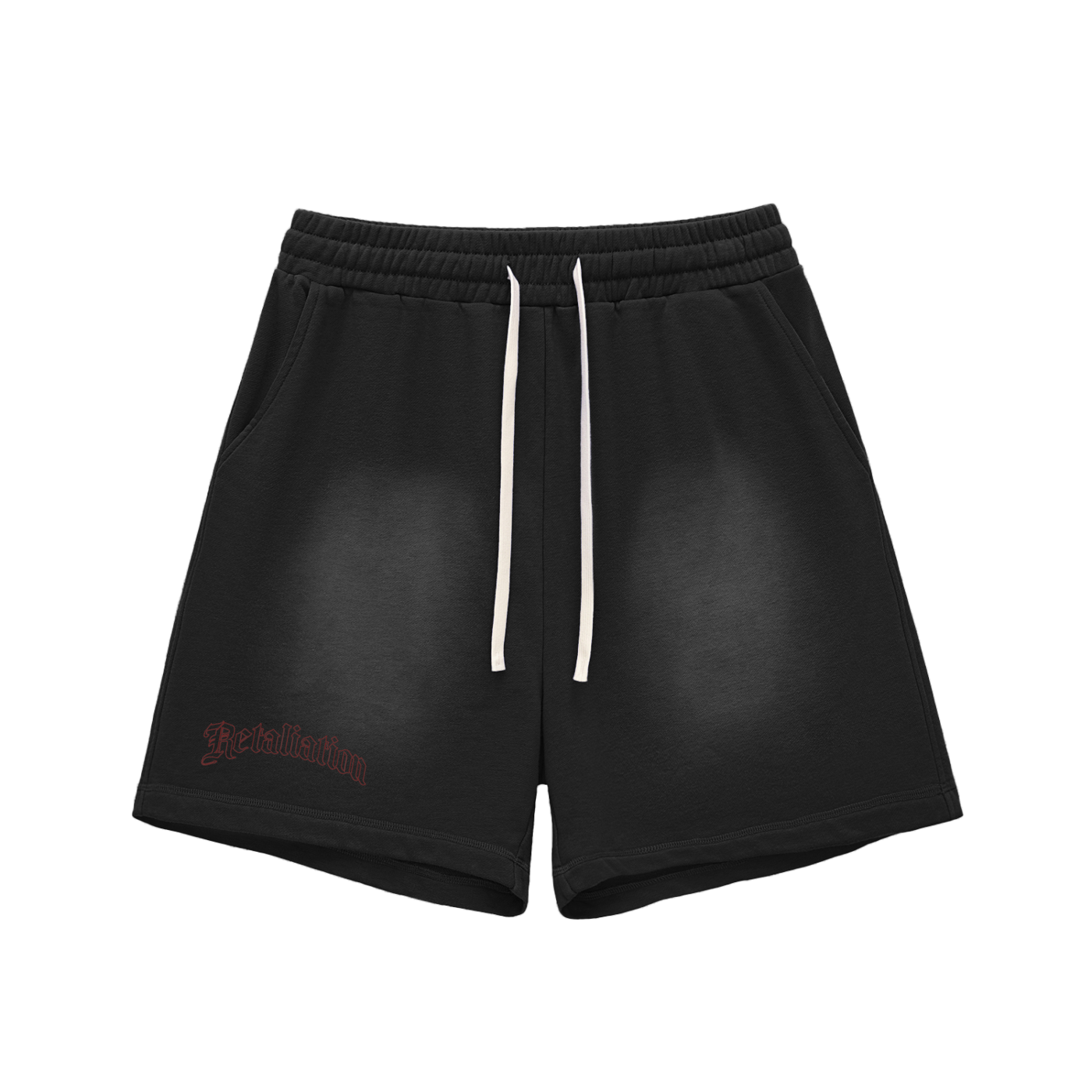 Engraved Shorts | Black & Red