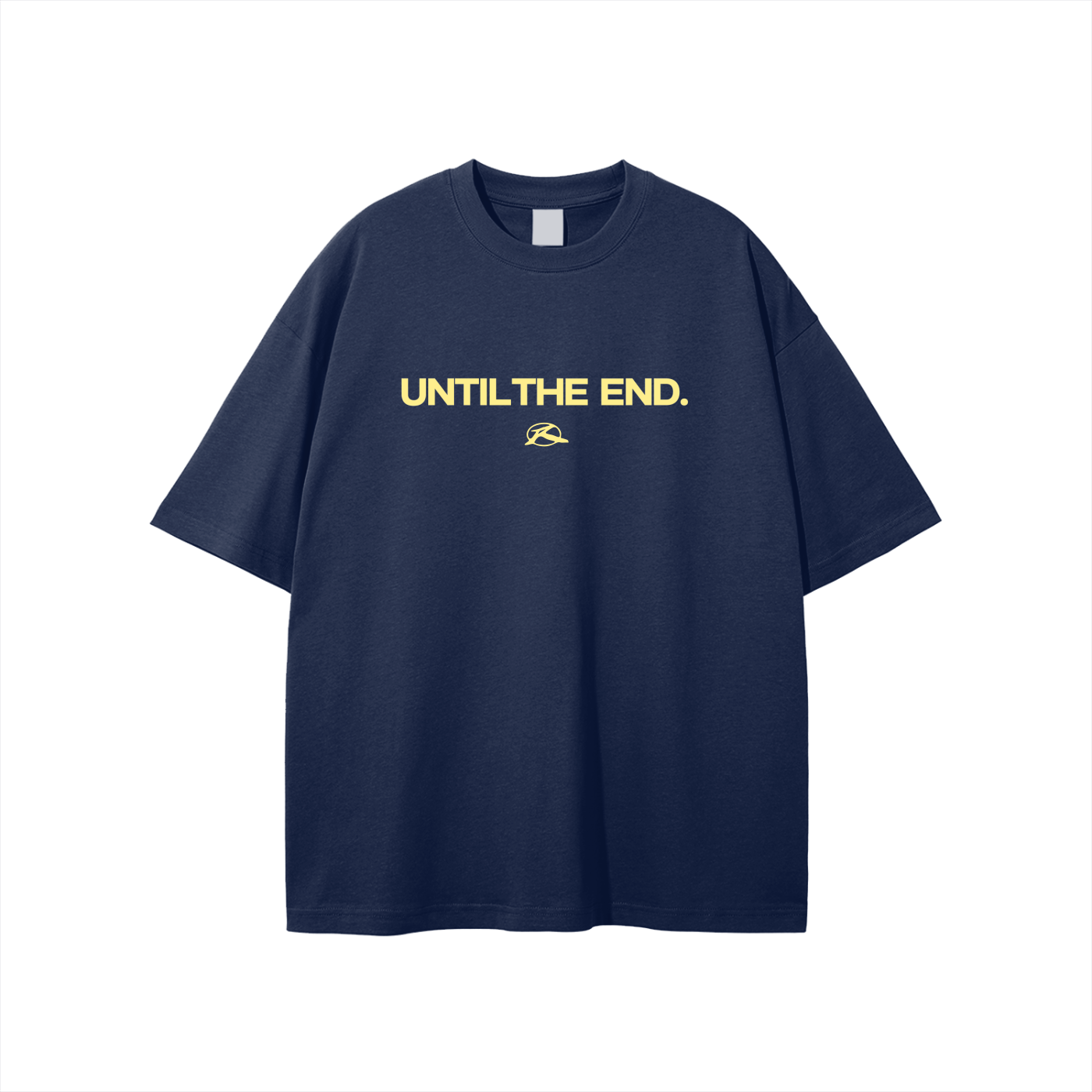 Until The End Tee | Navy & Yellow