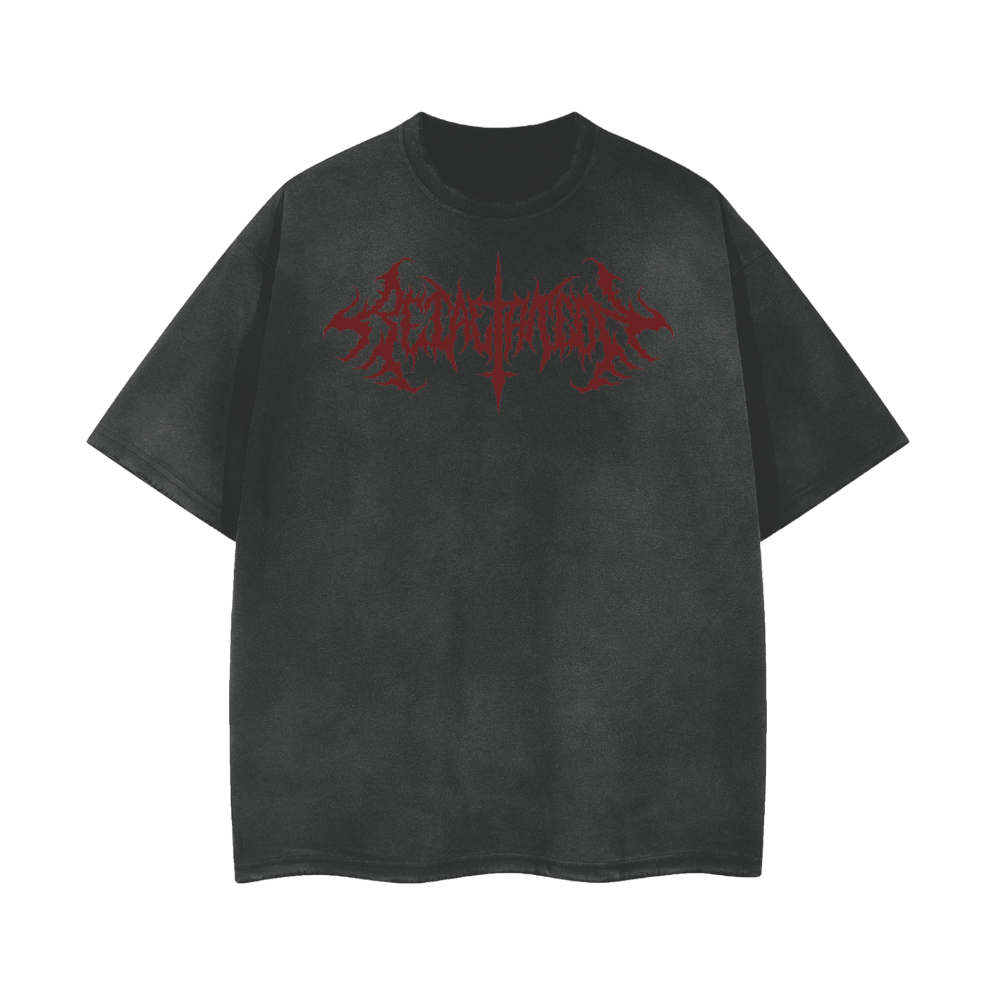 tshirt,incision,black,vintage wash