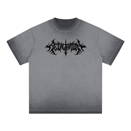 Incision Tee | Grey Reverse Tie dye
