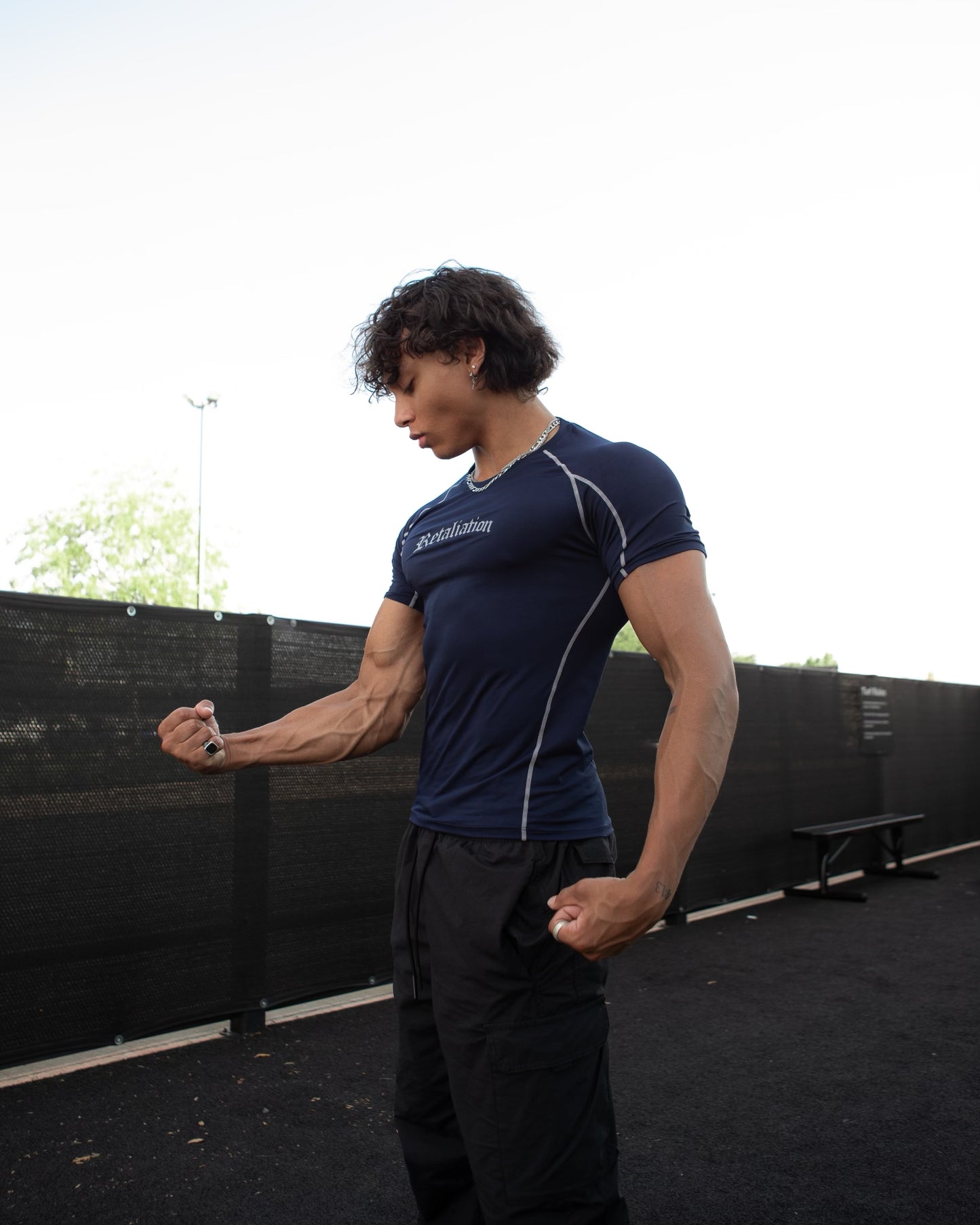 Compression Short Sleeve | Navy Blue