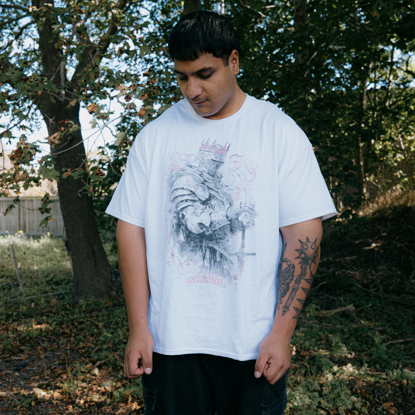 Scarlet Knight Tee | White