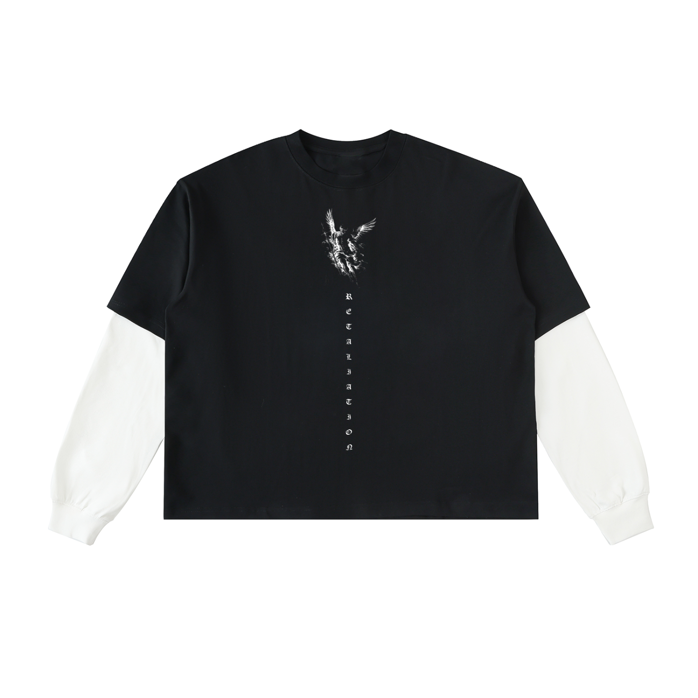 Angelic Layered Tee | Black