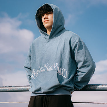 Engraved Pouch Hoodie Moonlight Blue