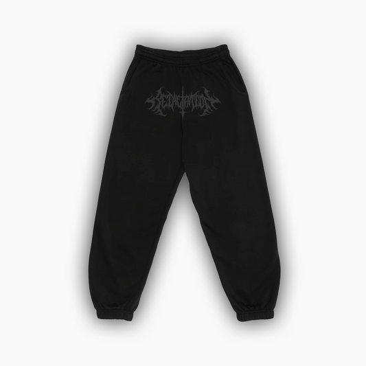 Incision Sweatpants | Grey on Black